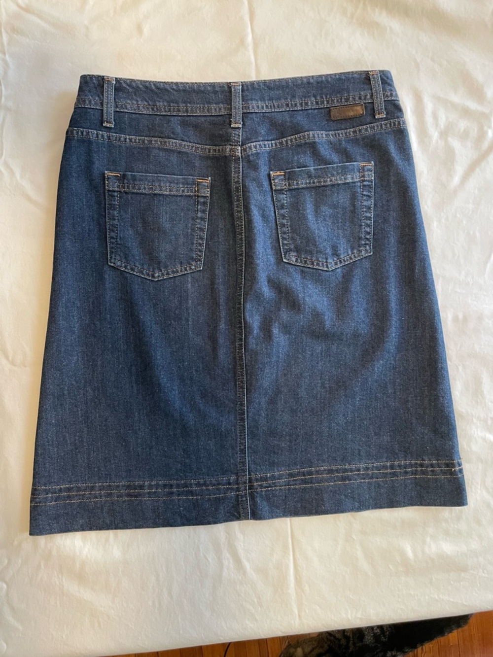 Boden Classic Dark Blue Denim Skirt - Women - Picture 2 of 7